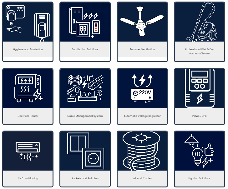 Bule Electrical Materials